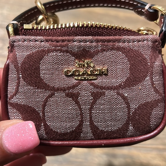 NWT Coach Bag Charm /Keychain Brown - Picture 7 of 9